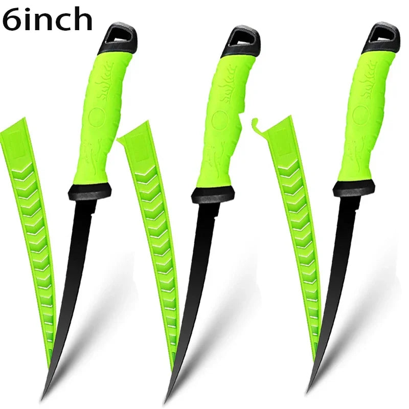 Stainless Steel Fillet Boning Knife for Fish Multi-Purpose Meat Cleaver Butcher Knife Fruit Cutter Fishes Slicing Kitchen Knives