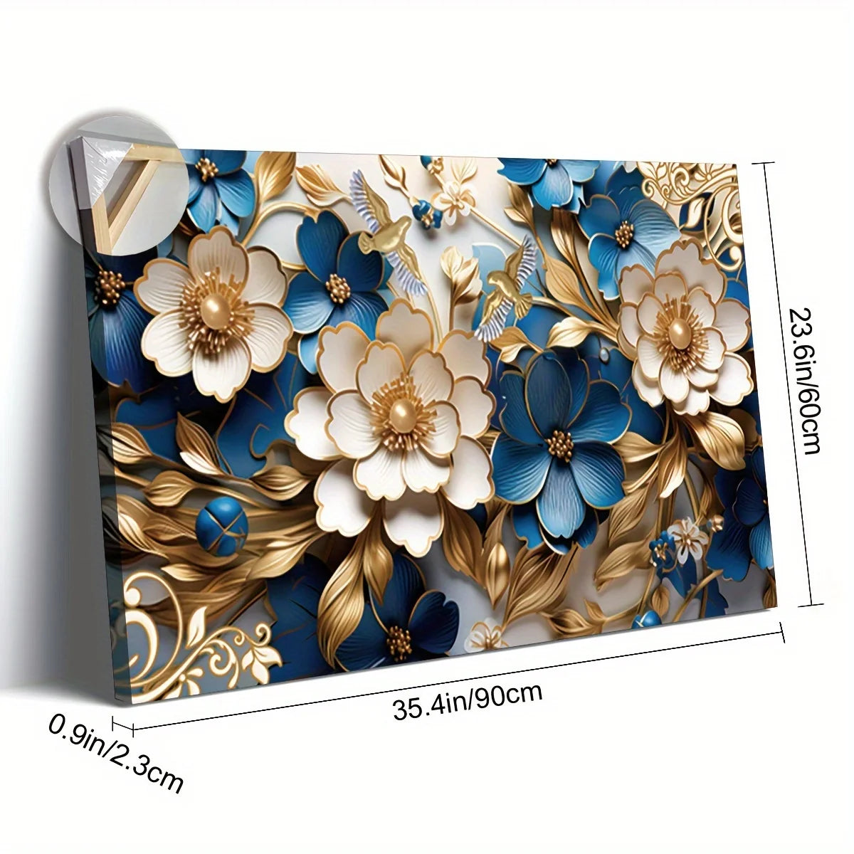 Canvas Wall Art Filled with Floral Symphony
Suitable for Living Room Bedroom Home Office Kitchen Dining Room Wall Decoration