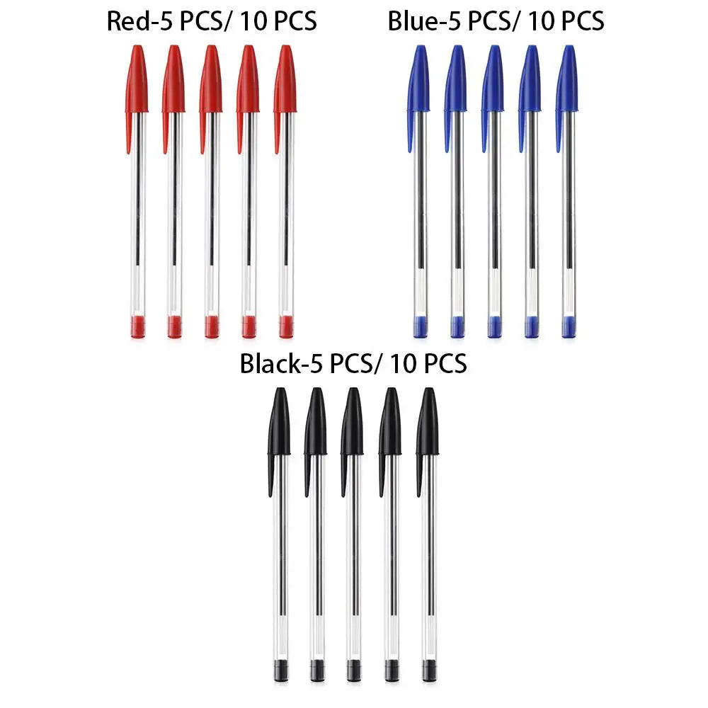 5/10PCS New 1mm Ballpoint Pens
Portable Longlasting Kids School Rainbow
Office Supplies