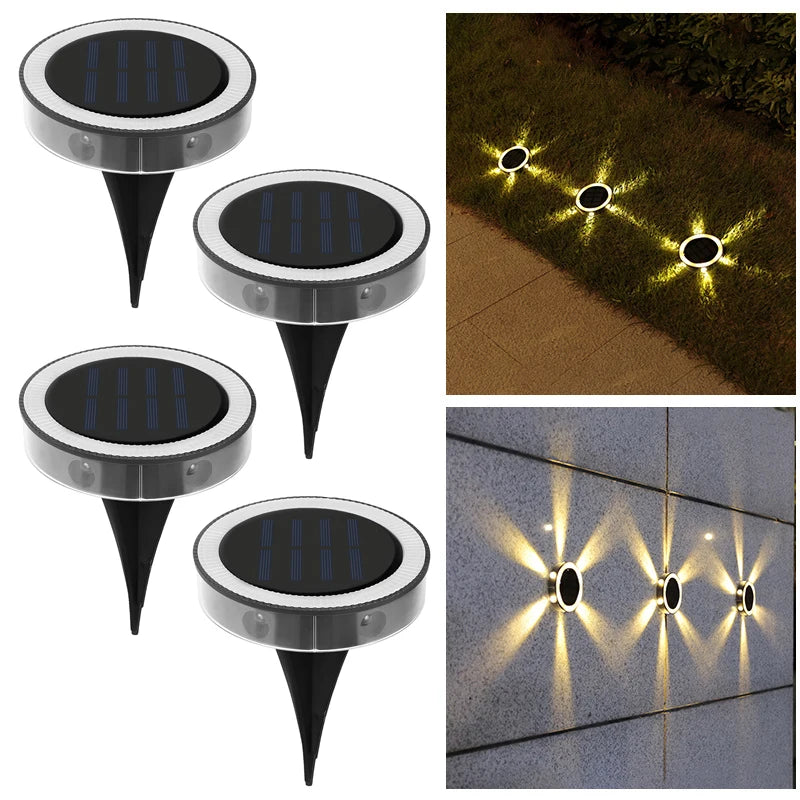 6 LED Solar Night Light,
(4Pack )