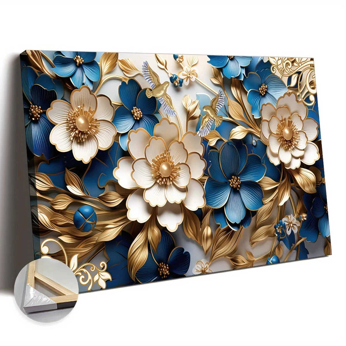 Canvas Wall Art Filled with Floral Symphony
Suitable for Living Room Bedroom Home Office Kitchen Dining Room Wall Decoration