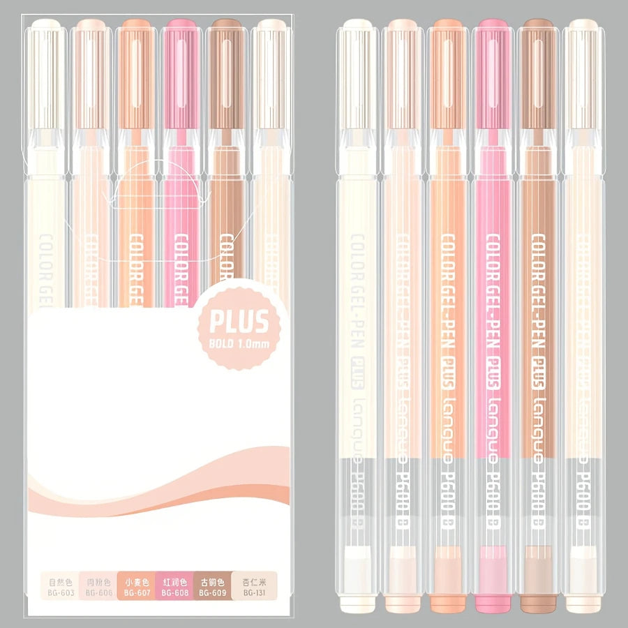 6pcs color highlighters
suitable for notebooks, writing, greeting cards, school stationery, holiday gifts