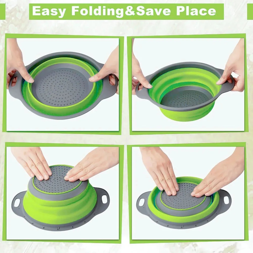 Silicone Folding Drain Basket
Fruit Vegetable Washing Basket
Foldable Strainer Colander Collapsible Drainer
Kitchen Storage Tool