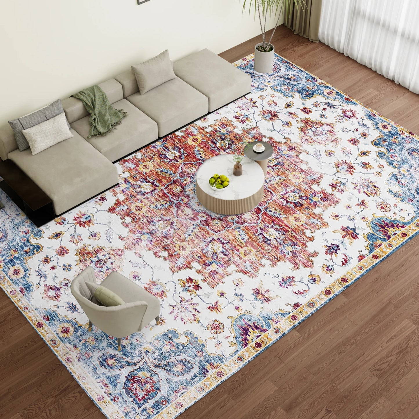 Throw Carpet for Living Room, Bedroom ,Kitchen Laundry Home Office,