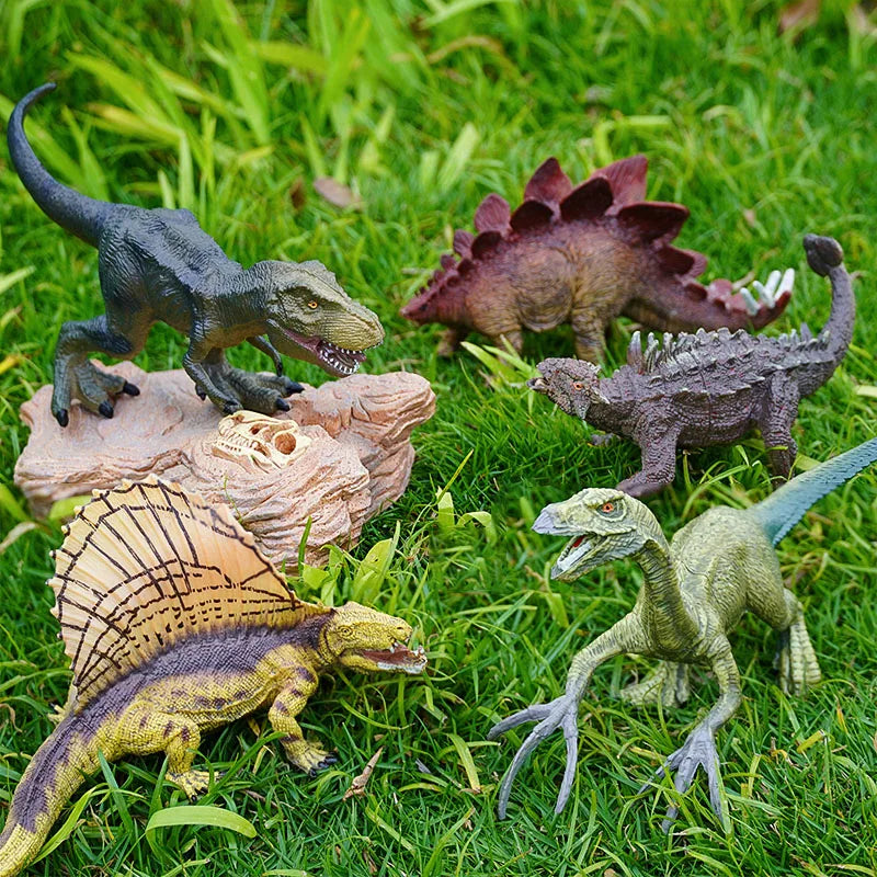 Simulation Jurassic Dinosaur Action Figures Dino Park Carnotaurus Ankylosaurus Tyrannosaurus Rex Model Decoration Toys Kids Gift