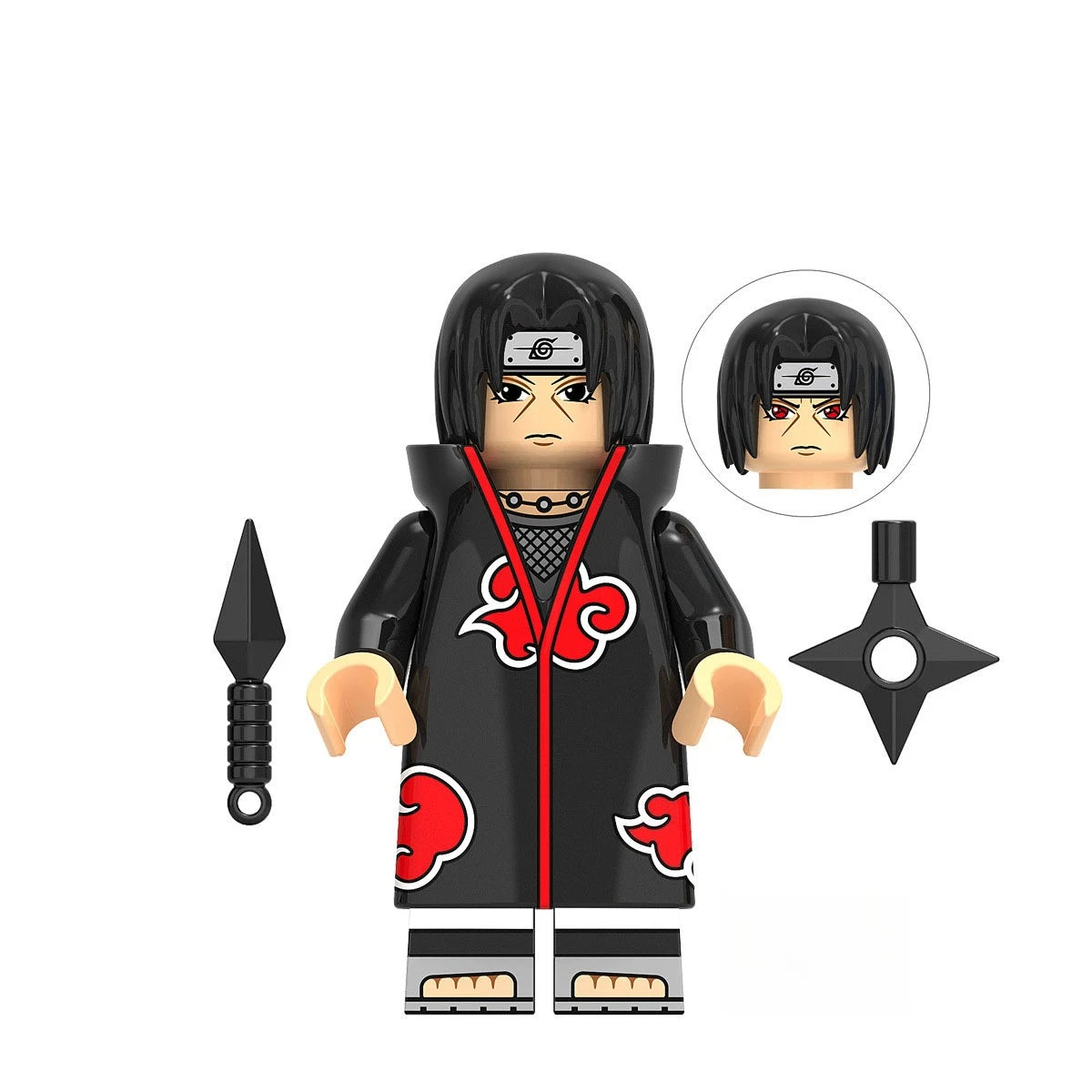 Anime Naruto Action Figure Ornaments Akatsuki Assembled Toys 
Sasuke DIY Model Cartoon Itachi Peripheral Children's Birthday Gifts
