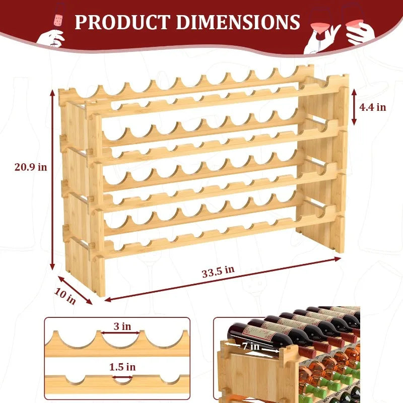 Wine Rack Freestanding Floor