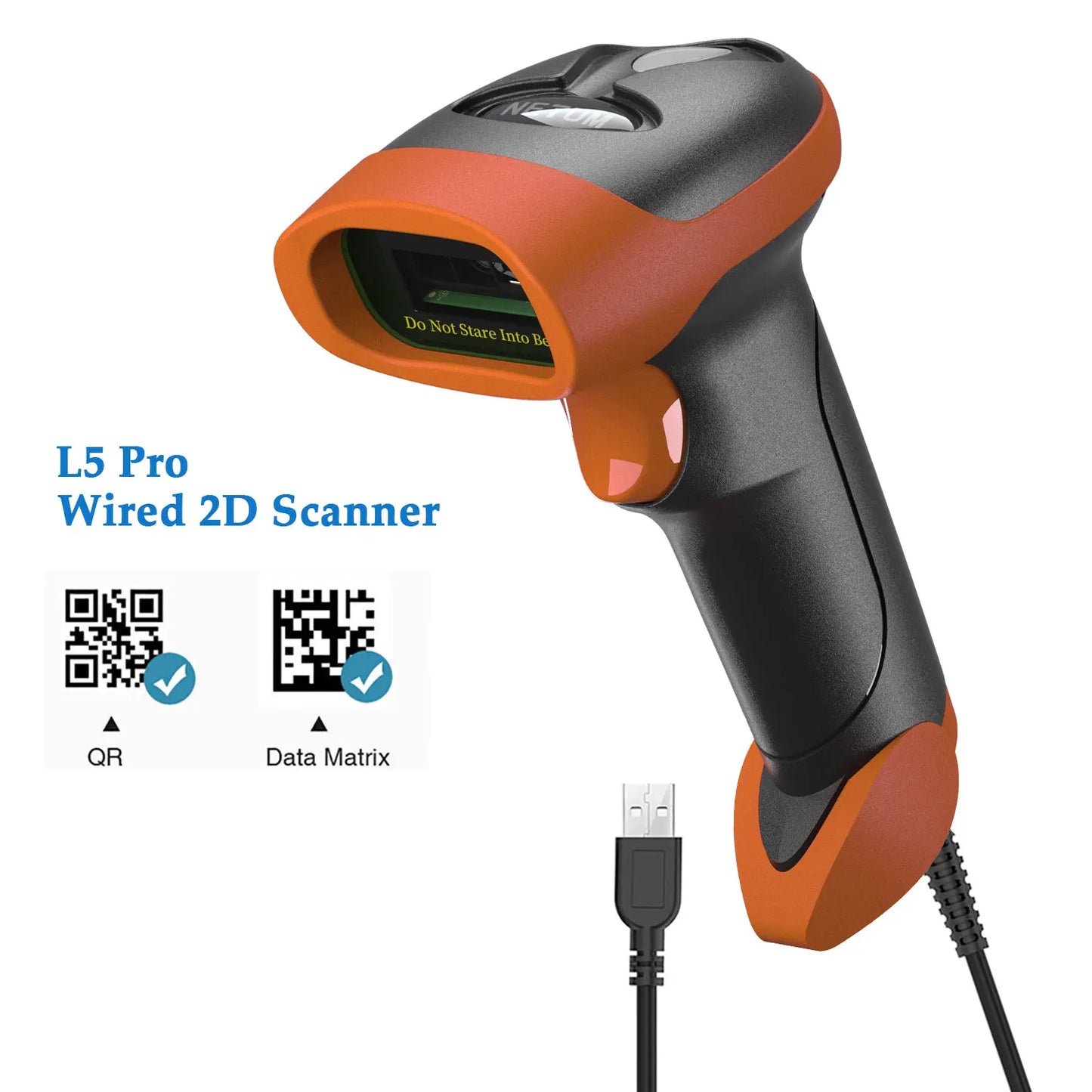 NETUM L8BL Bluetooth and Wireless 2D Barcode Scanner
L5 Wired QR Barcode Reader PDF417 Automatic Sensing for Pos Scanning