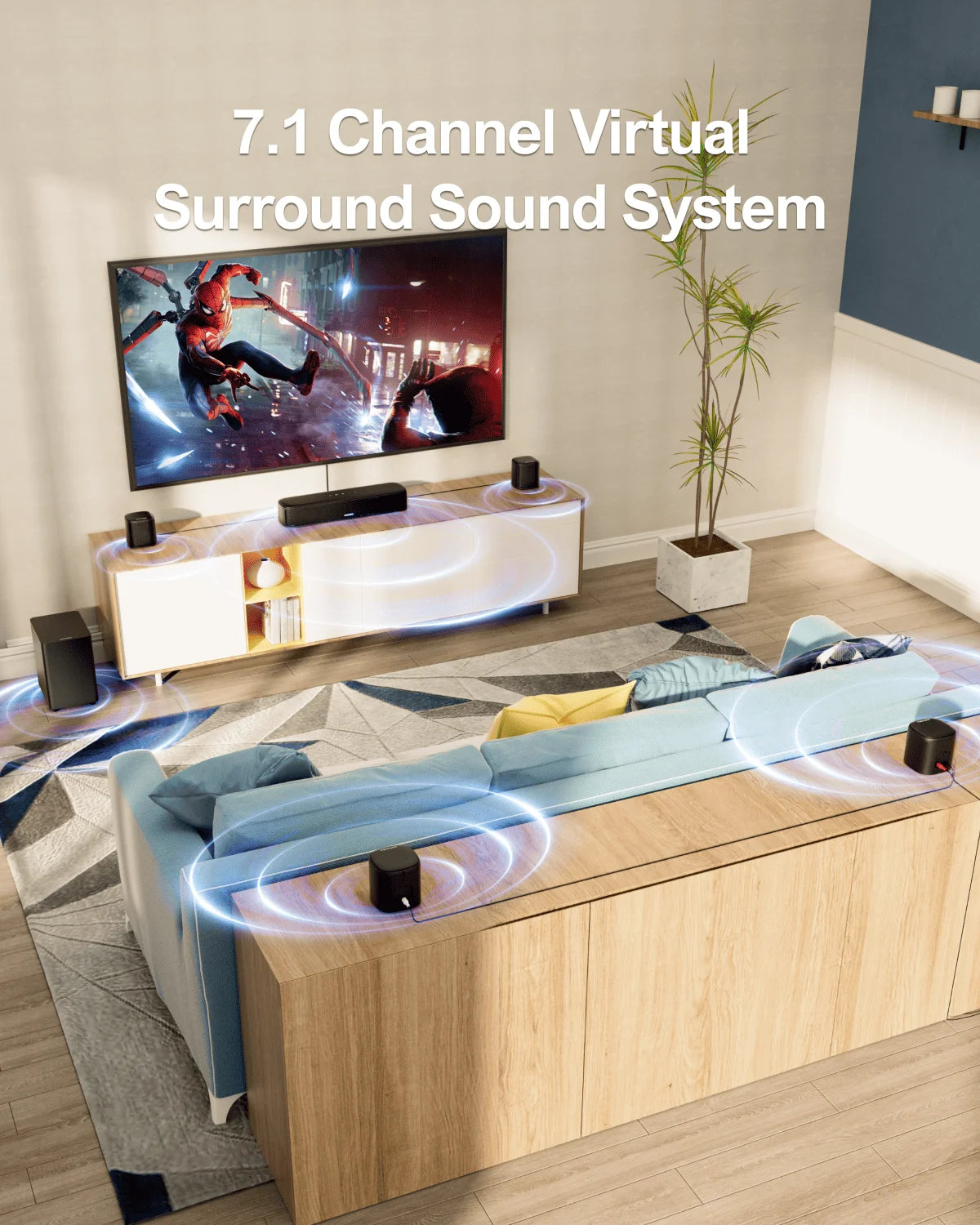 7.1ch Dolby  Virtual Surround Sound bar