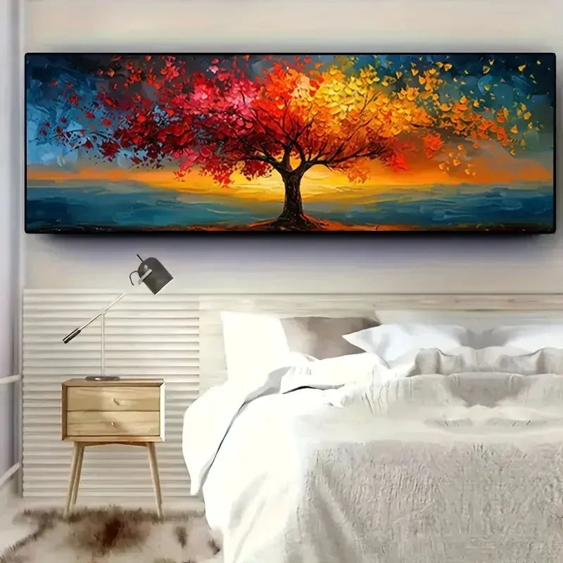 Extra-Large Tree of Life Canvas Poster Abstract Wall Art Modern Home Decor Print Painting Geometric Patterns Living Room Decor