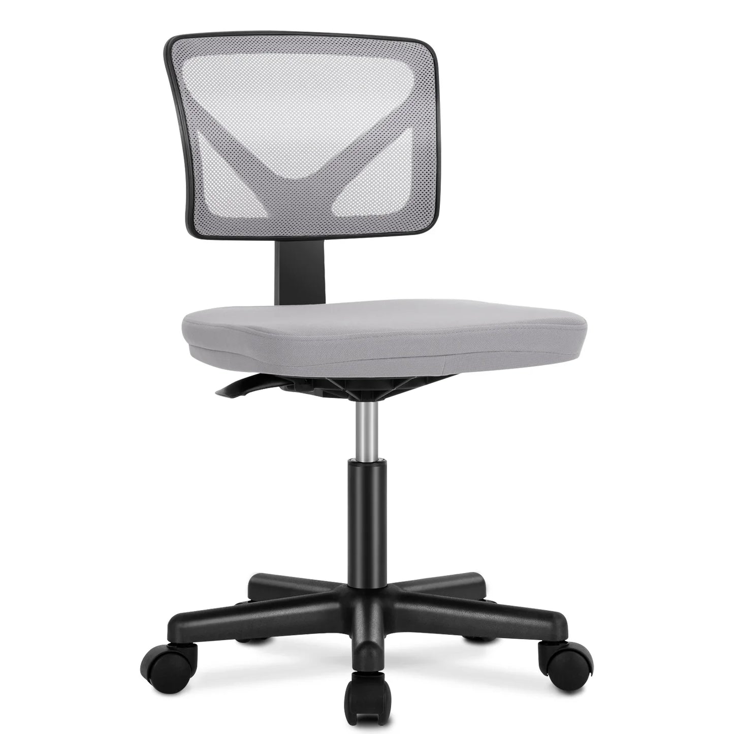 Office Mesh with Lumbar Support Armless  Chair 
Low Back with Wheels Adjustable Height 360° Rolling Swivel Computer Chair