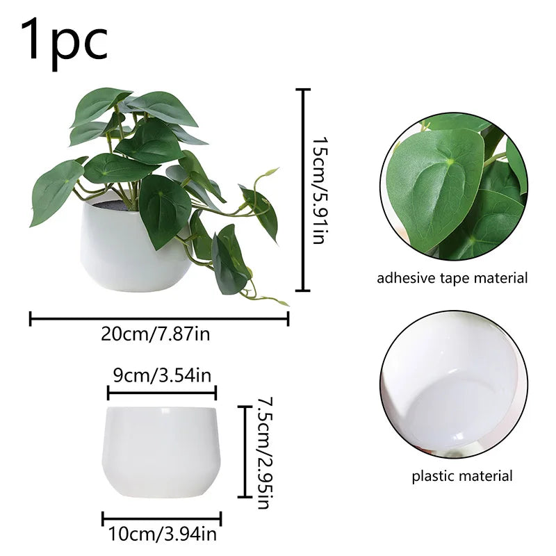 1PC Simulated Plant Potted Plant,
 Business Office Desktop, Foyer, Garden, Garden, Floral And Home Decoration
