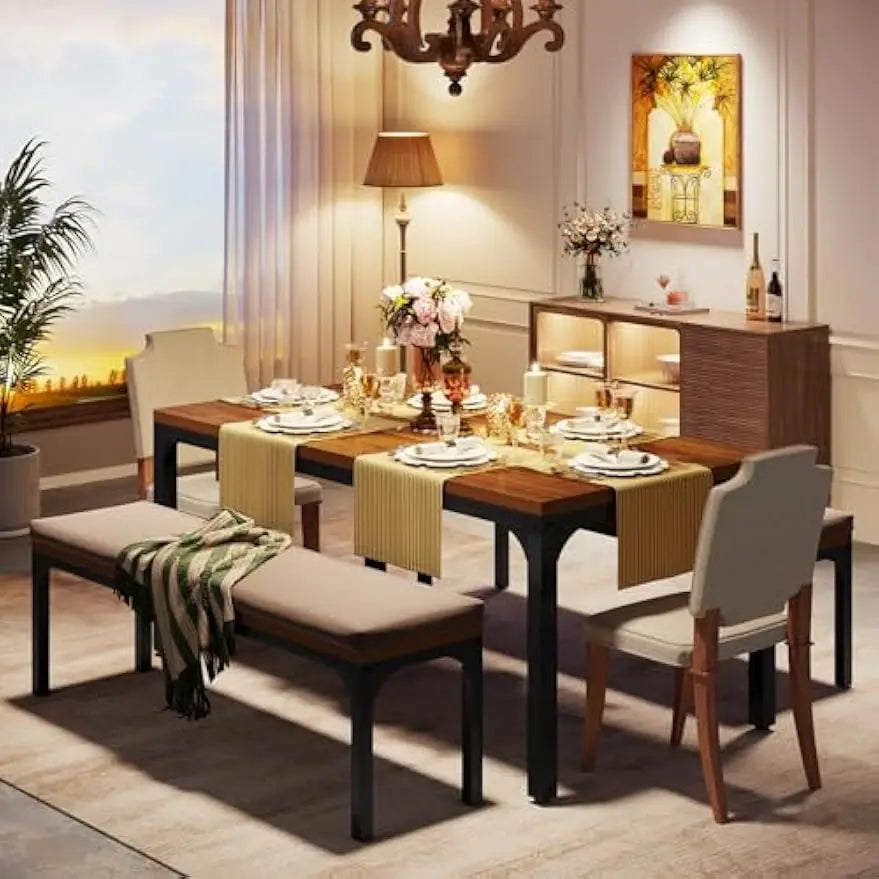 Dining Table Set for 6 People