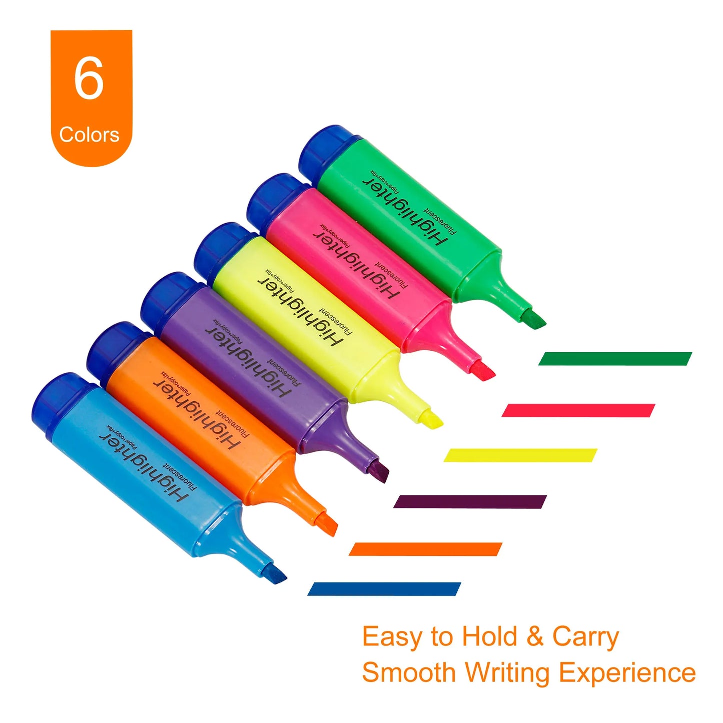 4/6Pc Highlighter Fluorescent Pen Broad Tip
Writing Marker Pens for Art Drawing Doodling
Office Stationery School Supply