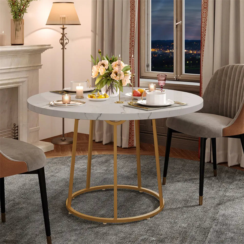 Round Dining Table for 4