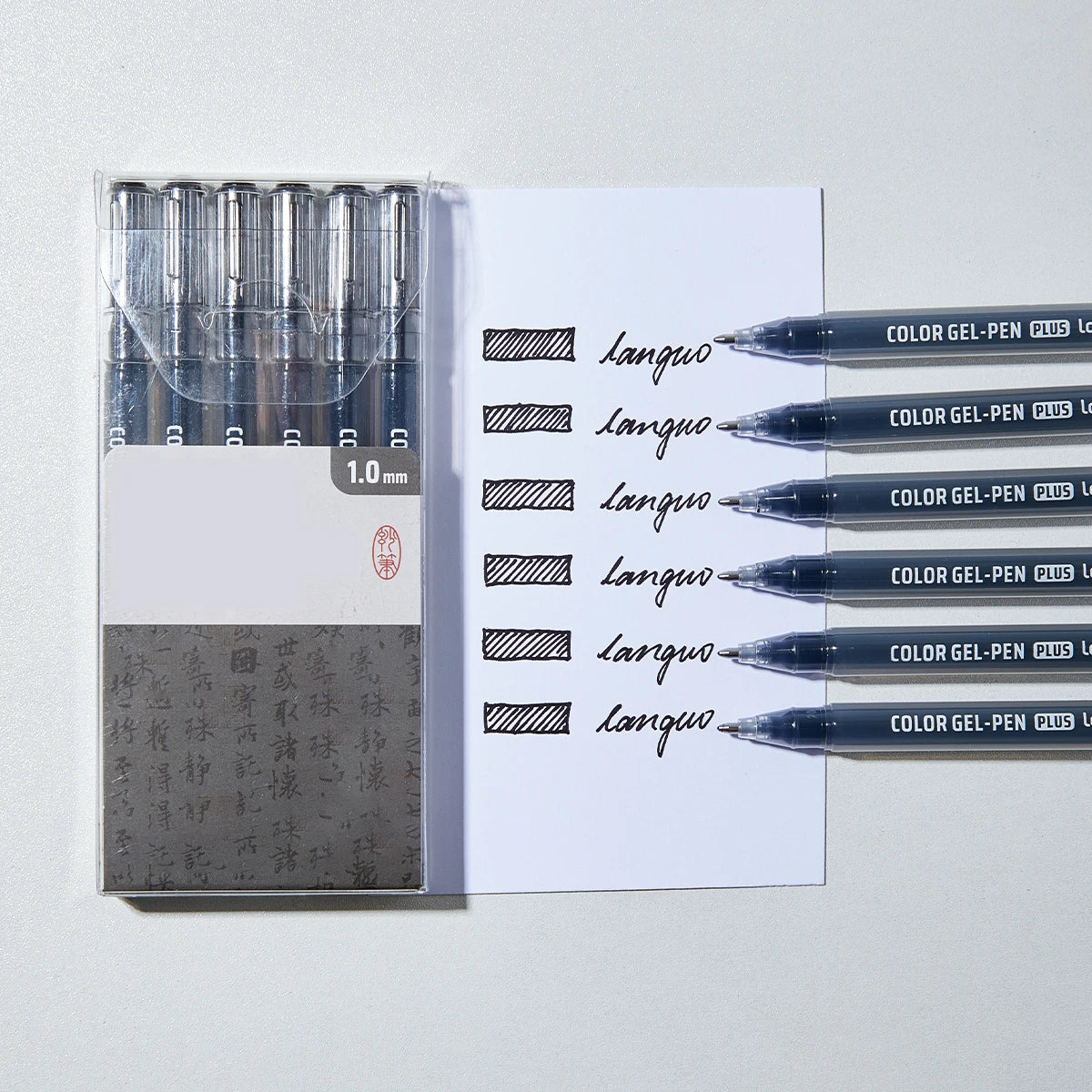 6pcs color highlighters 
suitable for notebooks, writing, greeting cards, school stationery, holiday gifts