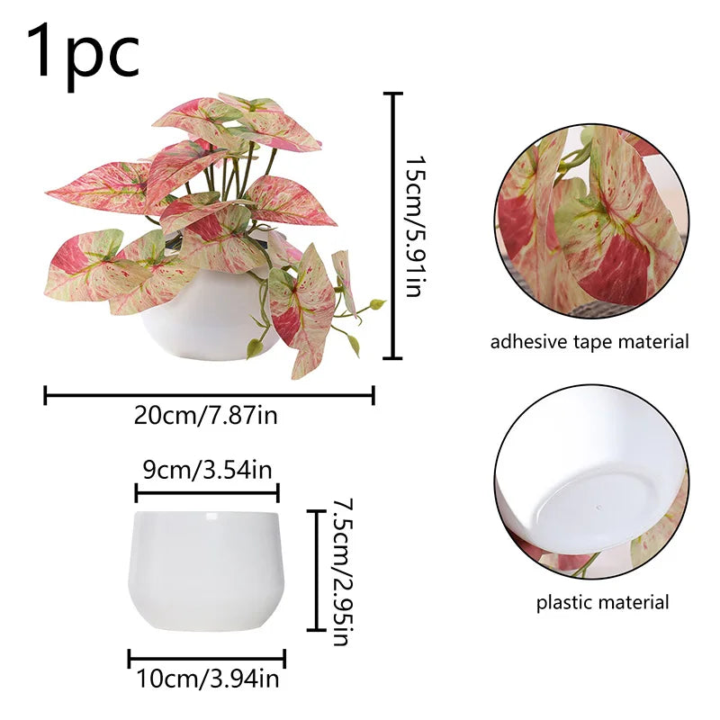 1PC Simulated Plant Potted Plant,
 Business Office Desktop, Foyer, Garden, Garden, Floral And Home Decoration