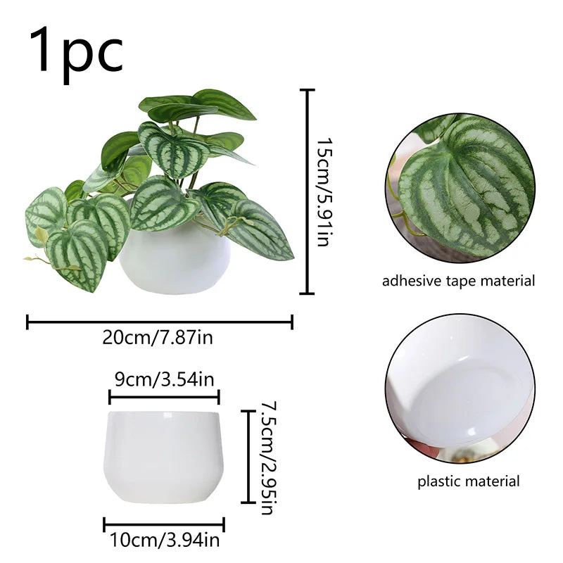 1PC Simulated Plant Potted Plant,
 Business Office Desktop, Foyer, Garden, Garden, Floral And Home Decoration
