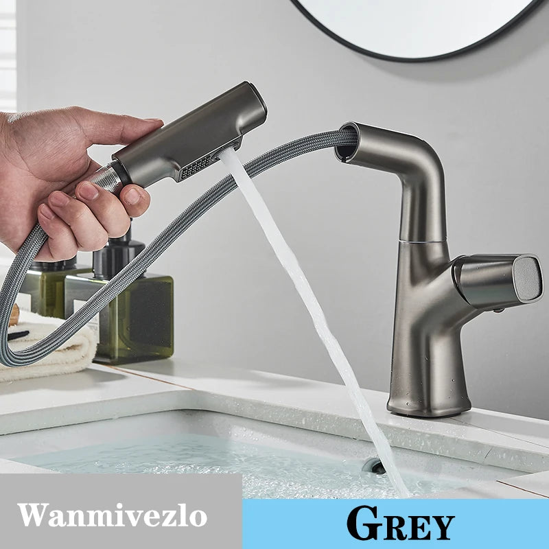 Grey Bathroom Faucet Stainless Steel