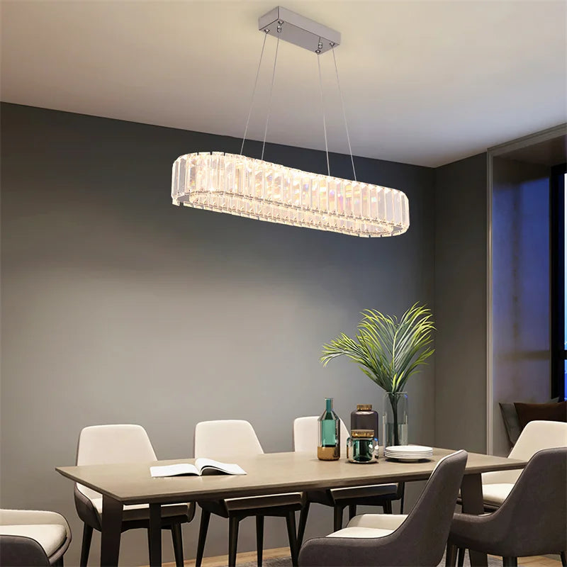 Modern Crystal Chandelier  Pendant Hanging Light Fixtures