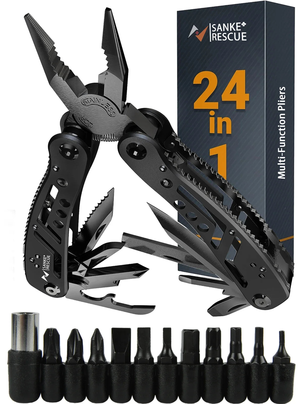 Multitool 24-in-1 Multitools Pliers 
with Professional Multi-tool for Survival Camping and Hunting Gifts for Men Dad Hus band