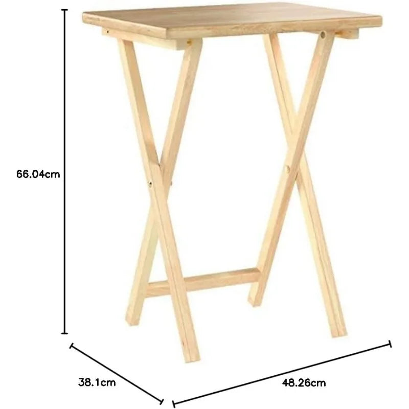 Classic Portable TV Dinner Rectangular Folding Tray Table