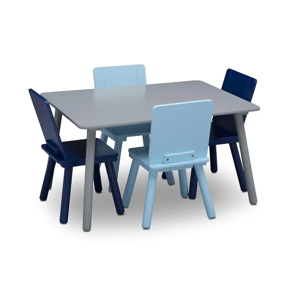 Kids Table and Chair Set (4 Chairs Included)