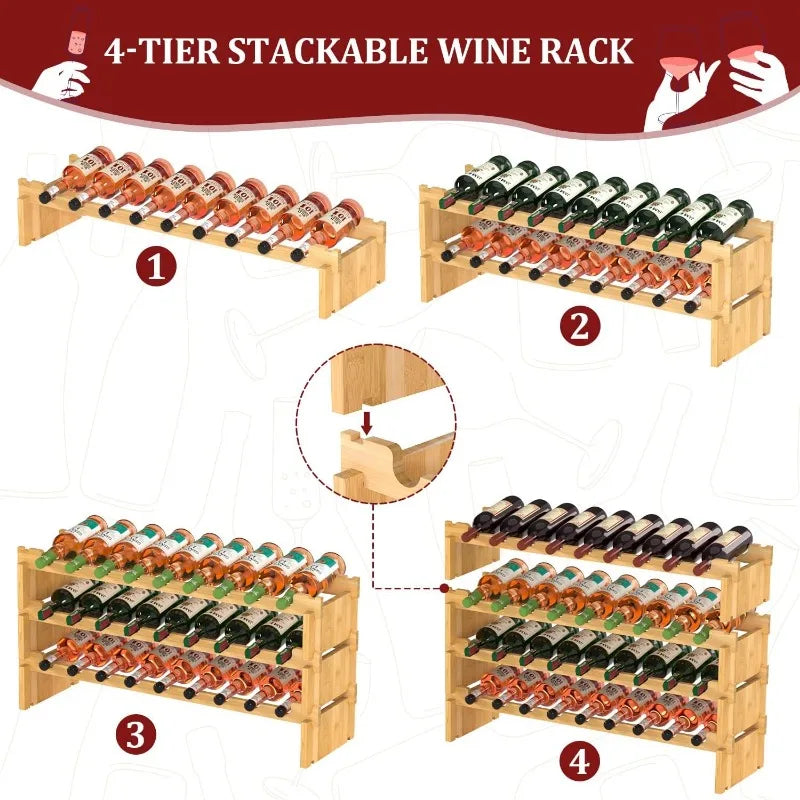 Wine Rack Freestanding Floor