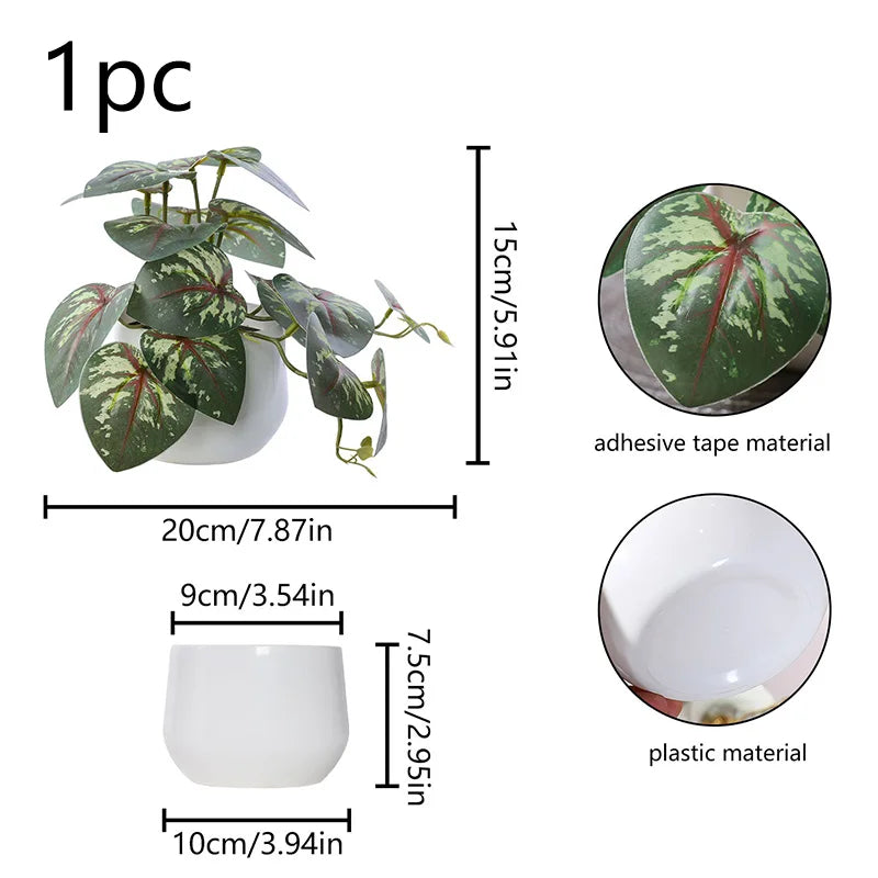 1PC Simulated Plant Potted Plant,
 Business Office Desktop, Foyer, Garden, Garden, Floral And Home Decoration
