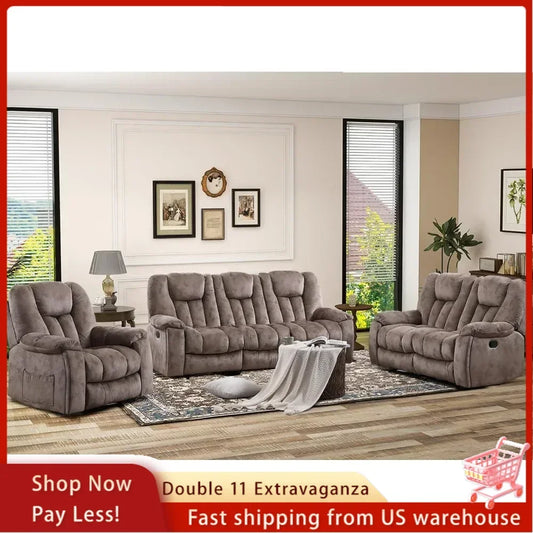 Recliner Sofa Furniture Set,