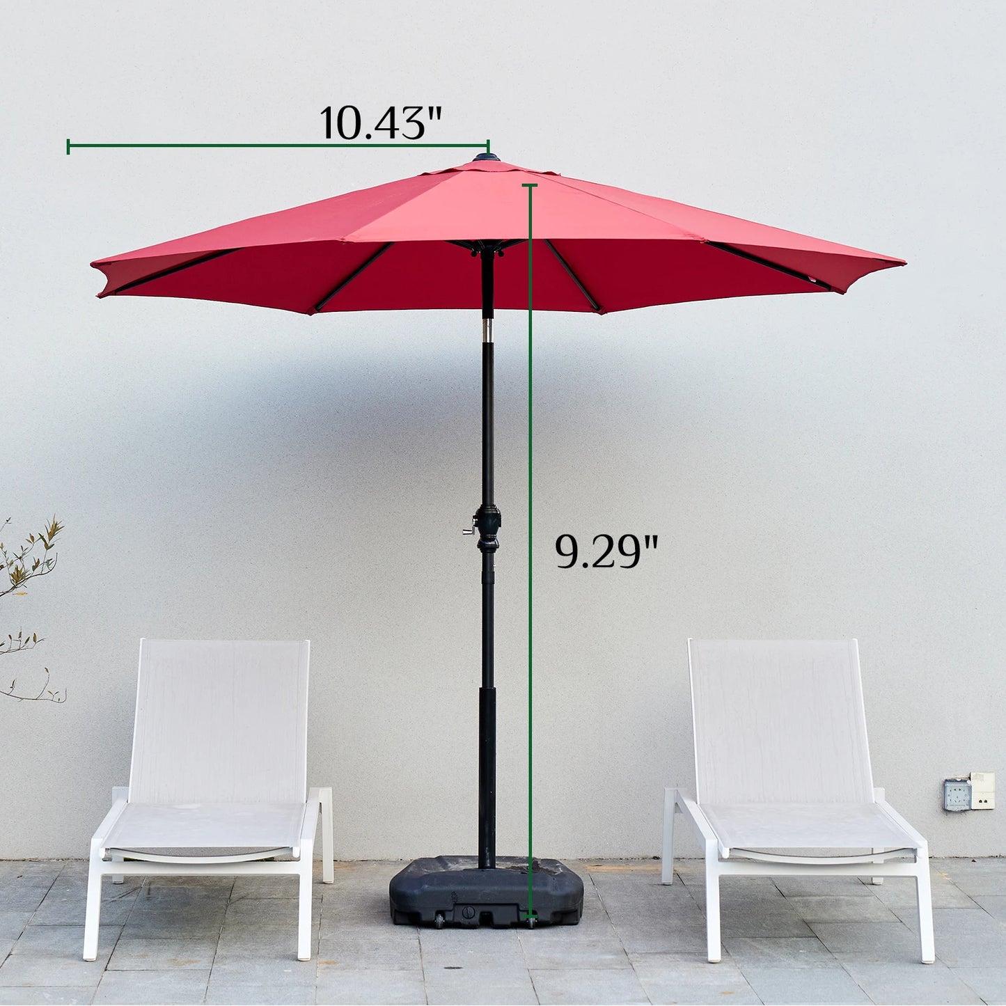 JHK Outdoor Patio Umbrella UV Protection For Garden