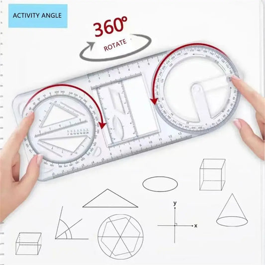 Primary School Students Activity Angle Multifunctional Drawing Ruler 
for Middle and High School Function
 Geometry Ruler Straight