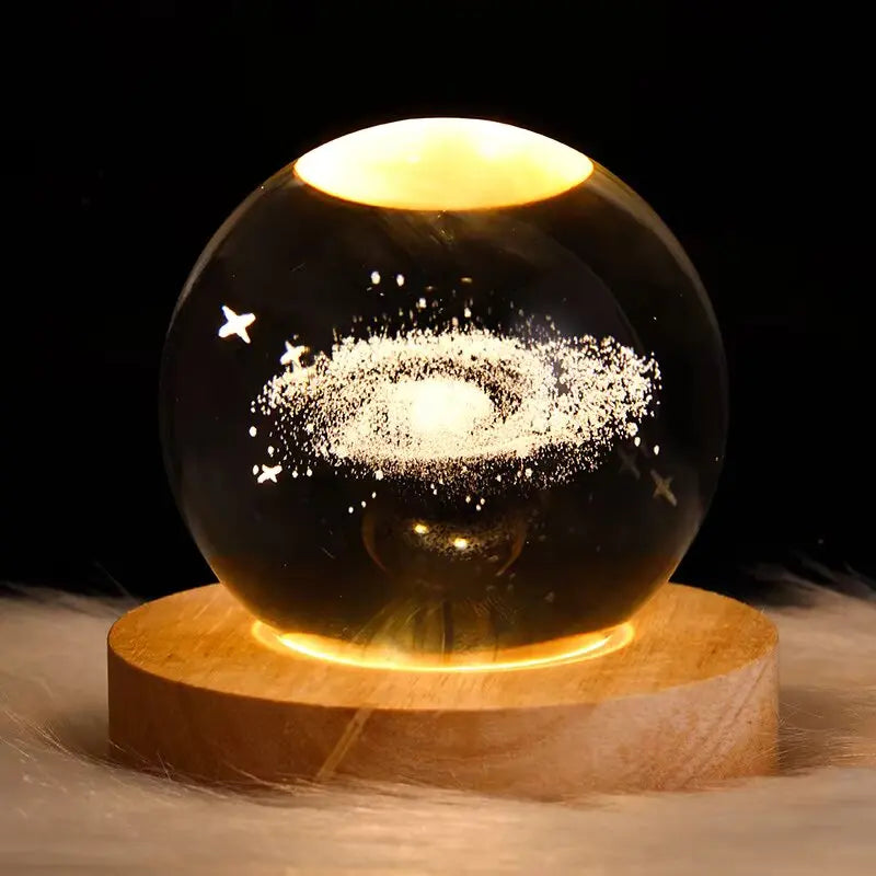 Table Lamp 3D Moon Planet Galaxy