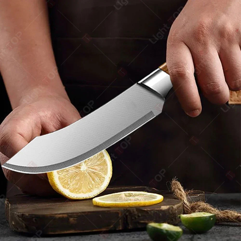 Kitchen Knife Chef Pig Killing Knife Multi-Purpose Meat Cleaver Butcher Knife Stainless Steel Kitchen Knives and Accessories