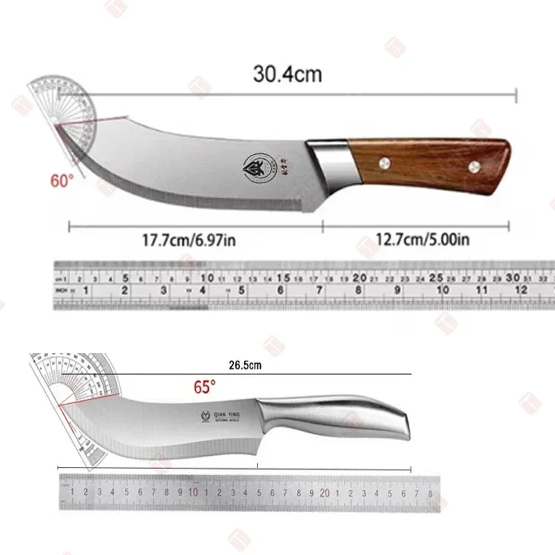 Kitchen Knife Chef Pig Killing Knife Multi-Purpose Meat Cleaver Butcher Knife Stainless Steel Kitchen Knives and Accessories