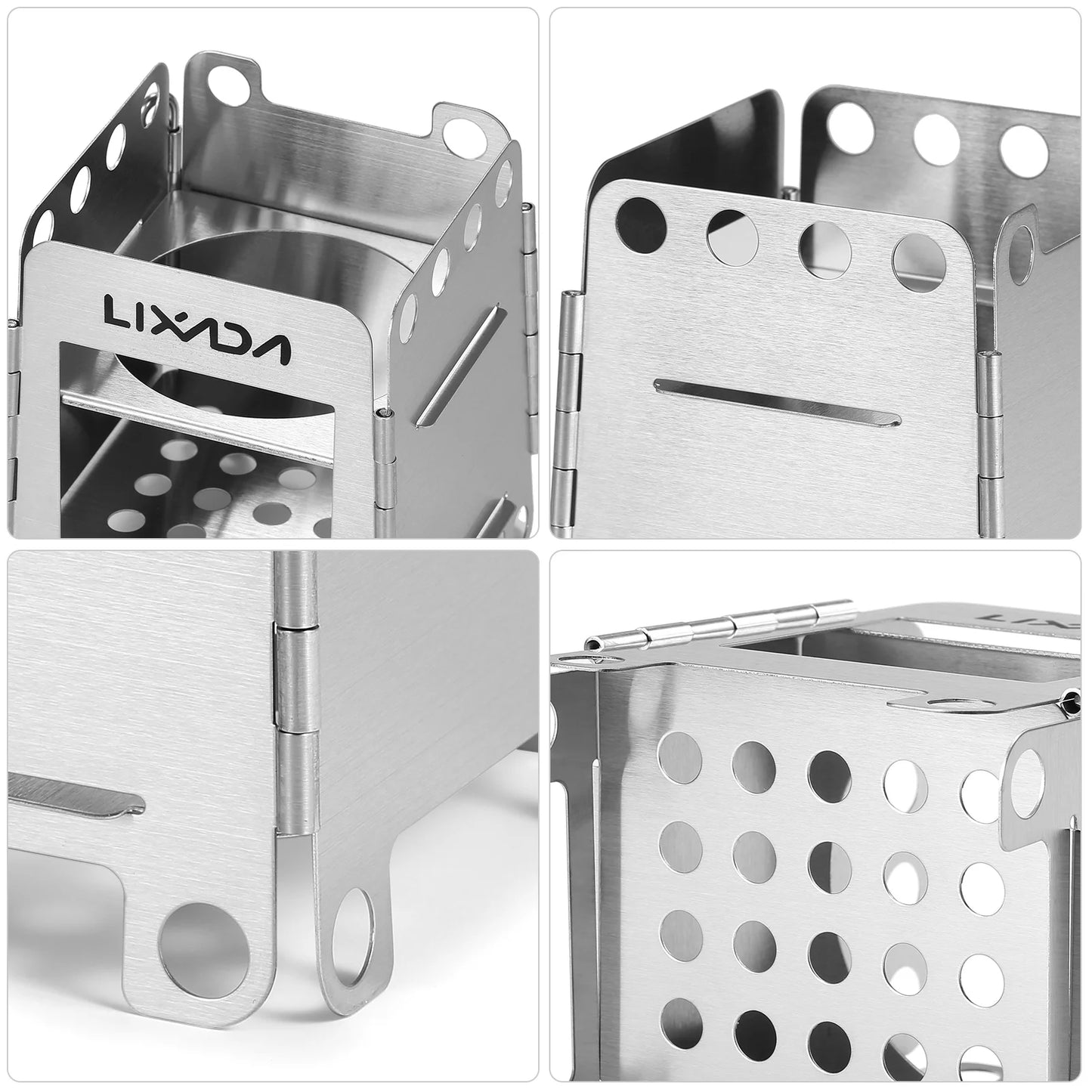 Portable Stainless Steel Lightweight Folding Wood Stove