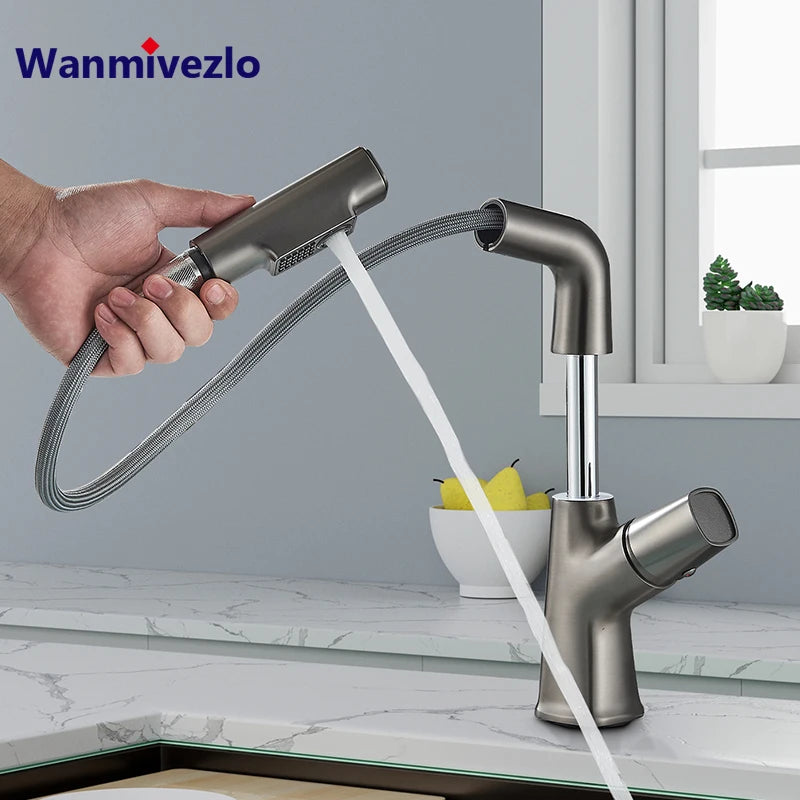 Grey Bathroom Faucet Stainless Steel