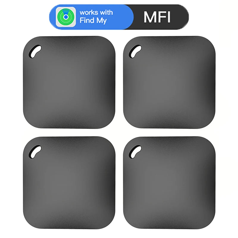 4PCS Smart GPS Tracker Work with Apple Find My APP iTag Anti Lost Reminder Device MFI Rated Locator Car Key Pet Kids Finder