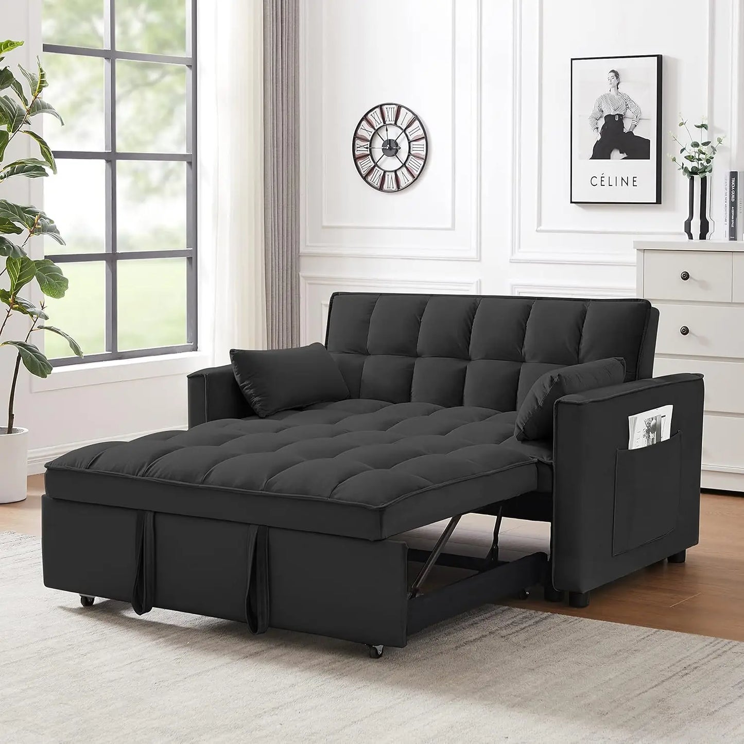 Modern Convertible Sleeper Sofa Bed,