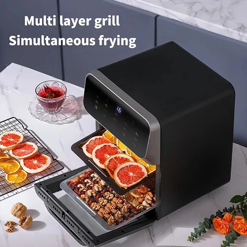 10L Electric Air Fryer Large Capacity
 Convection Oven,
 Deep Fryer Without Oil Kitchen 
360°Baking Viewable Window Home Appliance