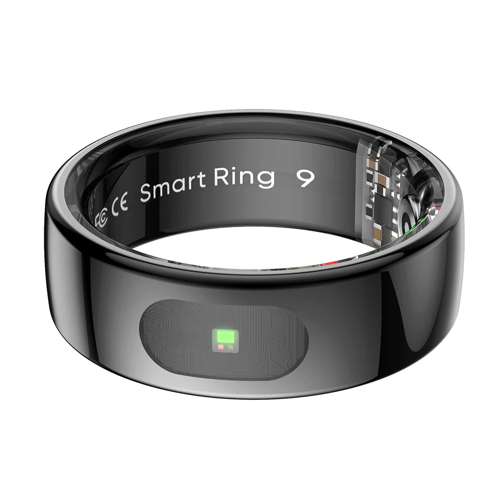 Smart Ring R08 Womens Men Electronic Smartring 5ATM Waterproof Blood Oxygen Pressure Health Monitor for Xiaomi Samsung Phone