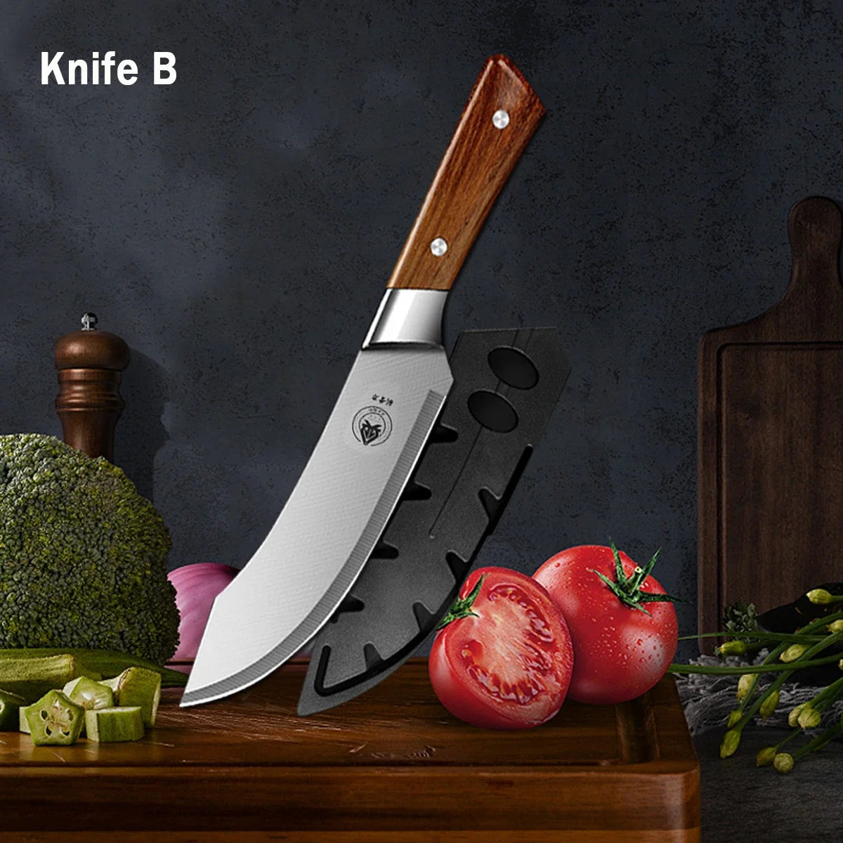 Kitchen Knife Chef Pig Killing Knife Multi-Purpose Meat Cleaver Butcher Knife Stainless Steel Kitchen Knives and Accessories
