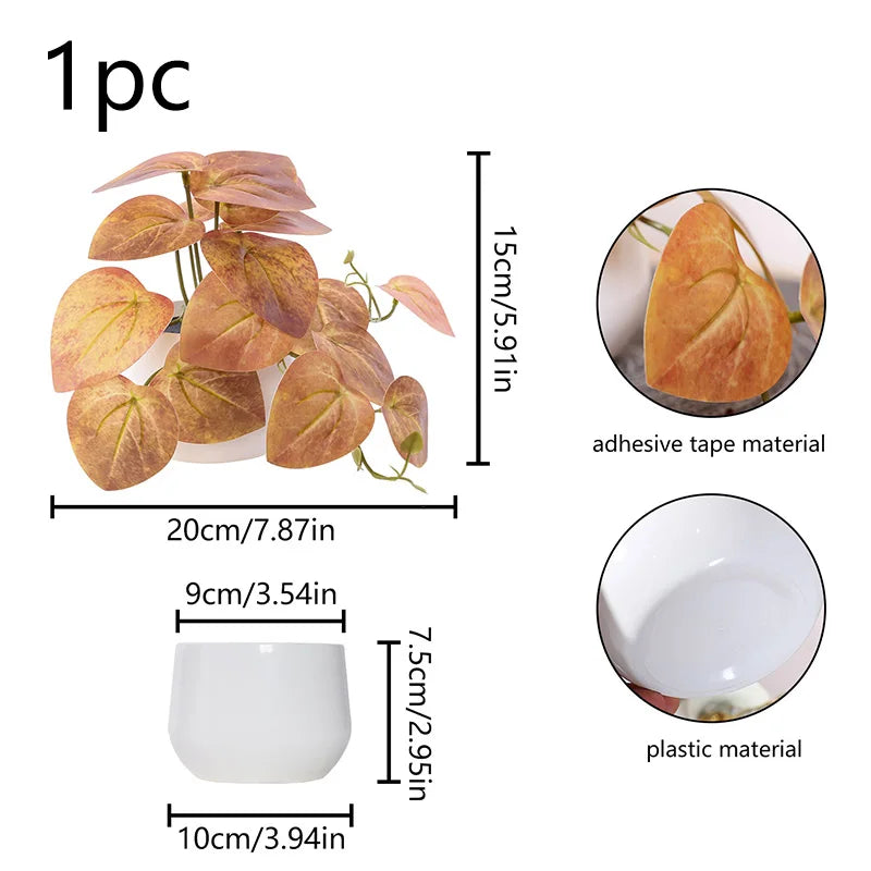 1PC Simulated Plant Potted Plant,
 Business Office Desktop, Foyer, Garden, Garden, Floral And Home Decoration