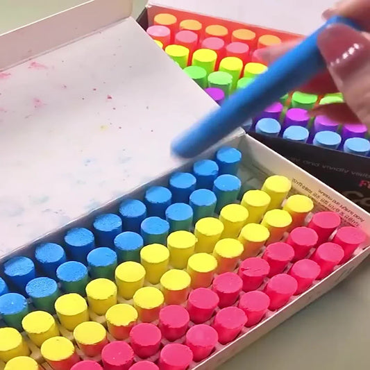 3/5/12/72pcs/Box Dust Free Chalk for Kids Solid Non-Toxic Blackboard Drawing Colouring Pens School Teacher Chalk Office Supplies