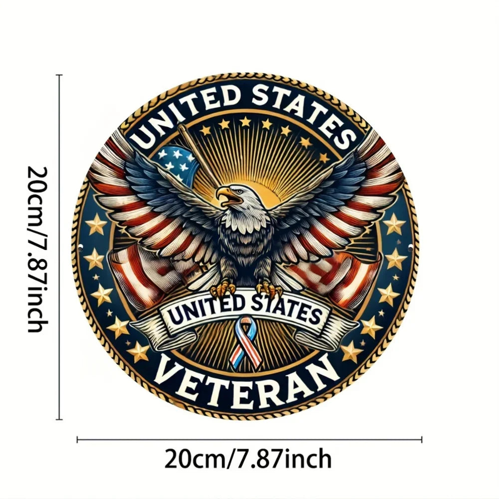 VETEAGLEWIT "US Veteran Sign" | Decor for Homes, Memorials, Vets & Wit Gifts