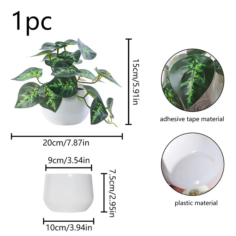 1PC Simulated Plant Potted Plant,
 Business Office Desktop, Foyer, Garden, Garden, Floral And Home Decoration