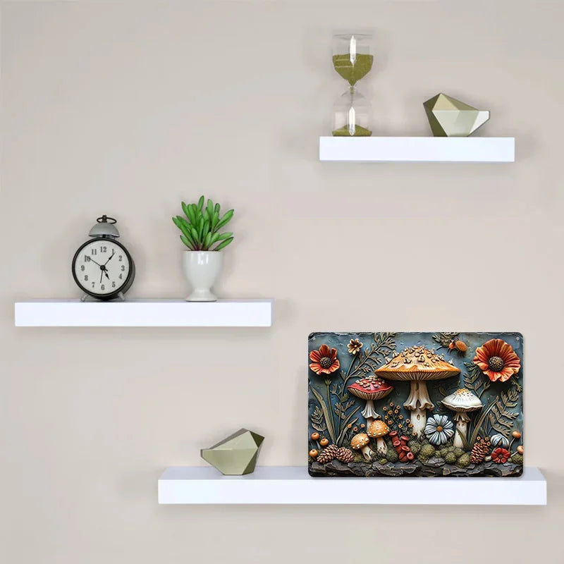 Mushroom Metal Wall Art Decor