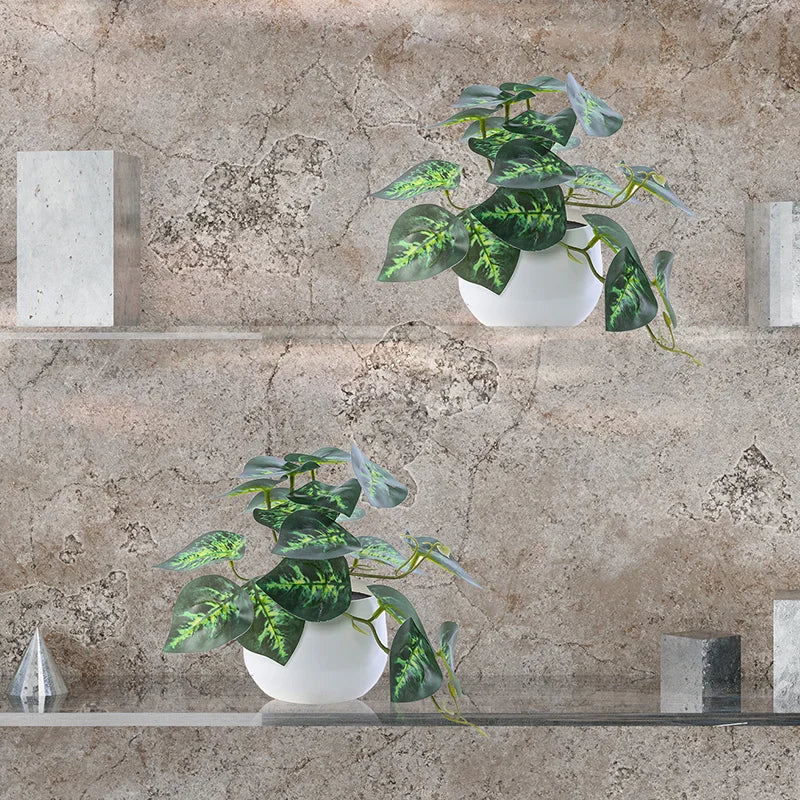 1PC Simulated Plant Potted Plant,
 Business Office Desktop, Foyer, Garden, Garden, Floral And Home Decoration