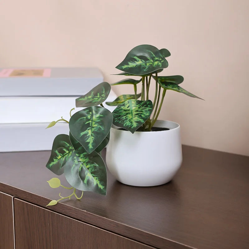 1PC Simulated Plant Potted Plant,
 Business Office Desktop, Foyer, Garden, Garden, Floral And Home Decoration