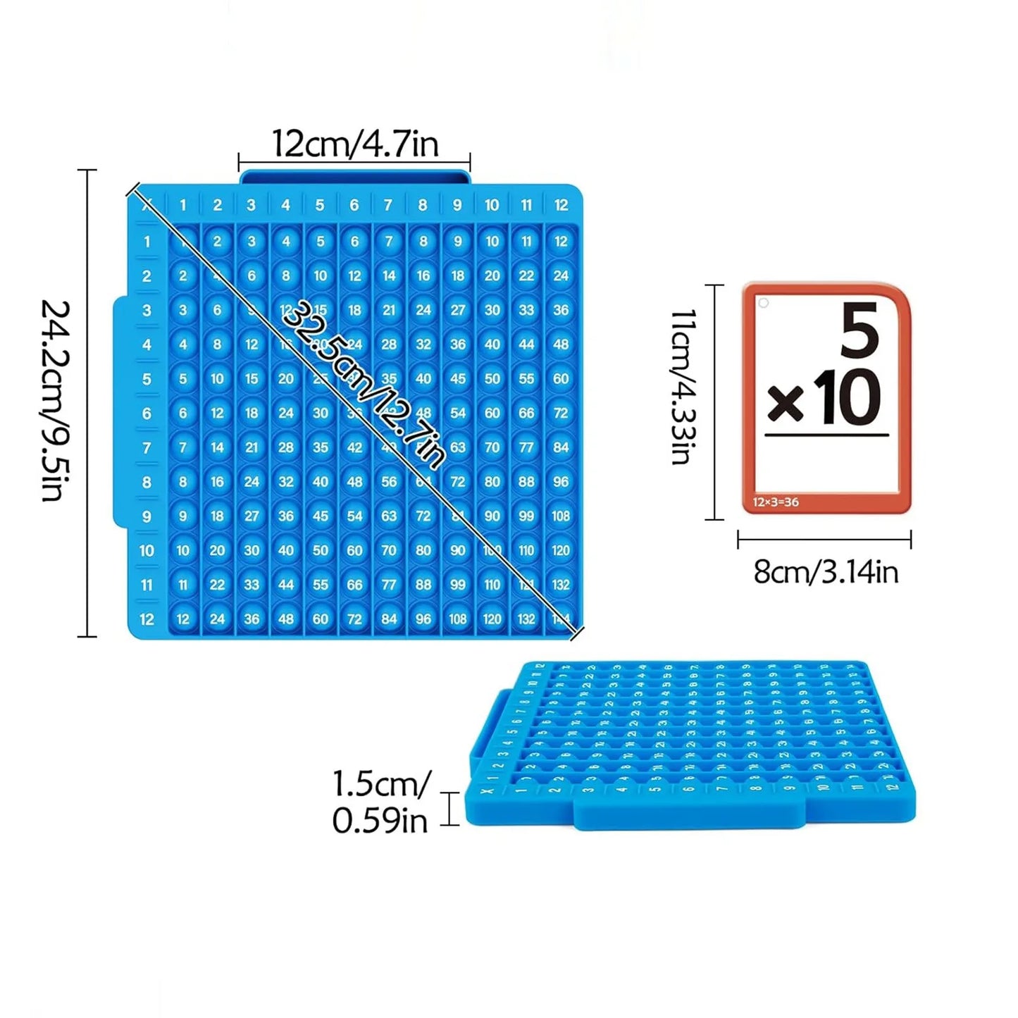 Maths Flash Cards + Maths Board,Multiplication Flash Cards Maths Hand Calculator Maths Games Toys for Kids increase intelligence